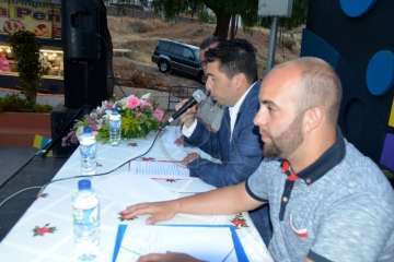 El edil Ramos pregona las fiestas del Carmen de La Medianía (Foto Francisco Javier Santana)